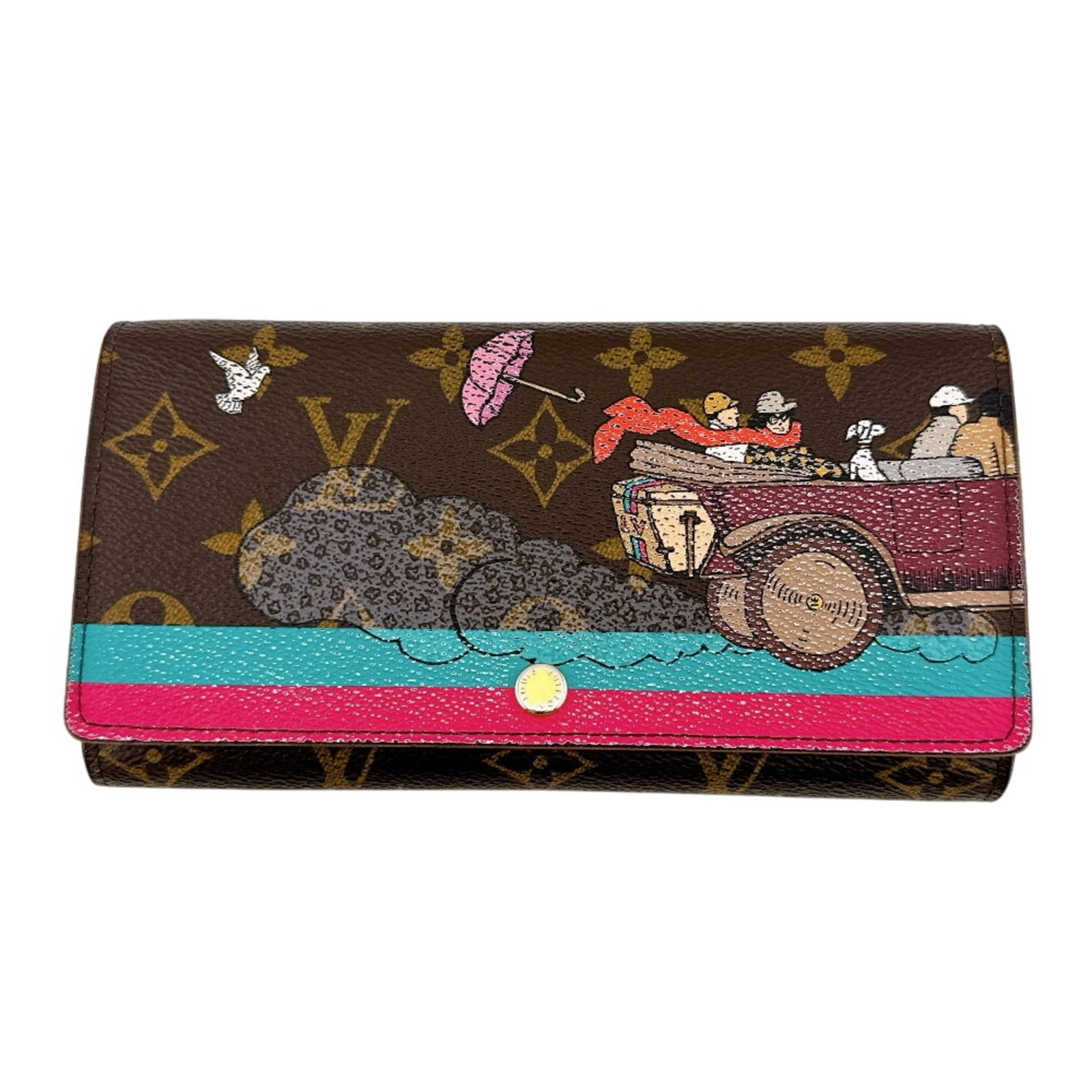 Long Wallet Bi Fold Leather Louis Vuitton: Long Wallet Bi Fold Leather Louis Vuitton Brown Long Wallet Bi Fold Leather Louis Vuitton. Made from high-quality leather, this bi-fold wallet features the iconic Monogram pattern. With its classic de