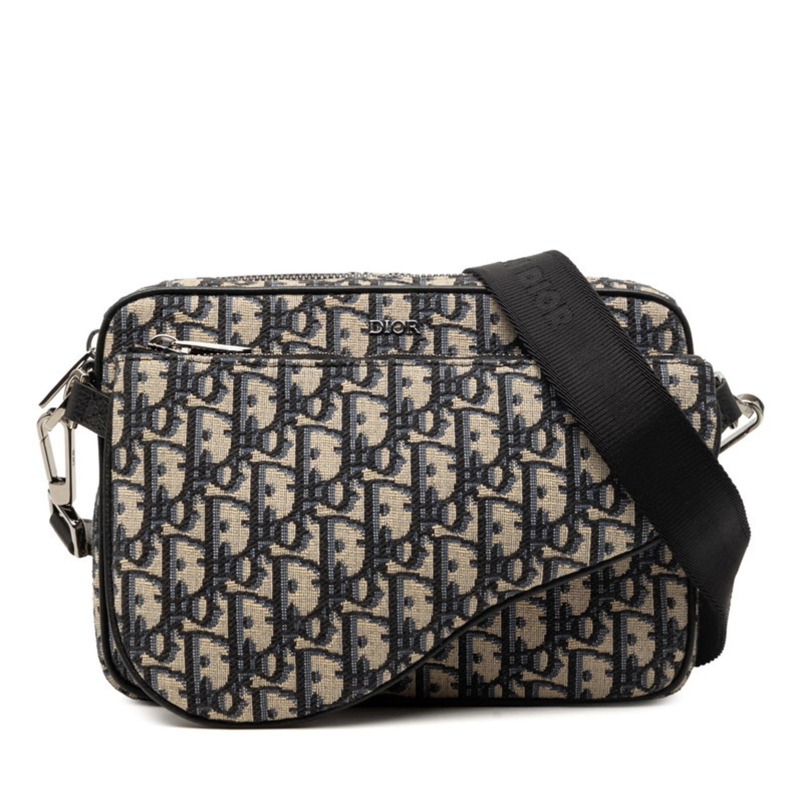 Christian Dior Shoulder Bag Pouch Fabric: Christian Dior Shoulder Bag Pouch Fabric Christian Dior's iconic design is captured in this exquisite beige and black fabric, featuring the signature house style. The pouch shoulder bag measures 17cm