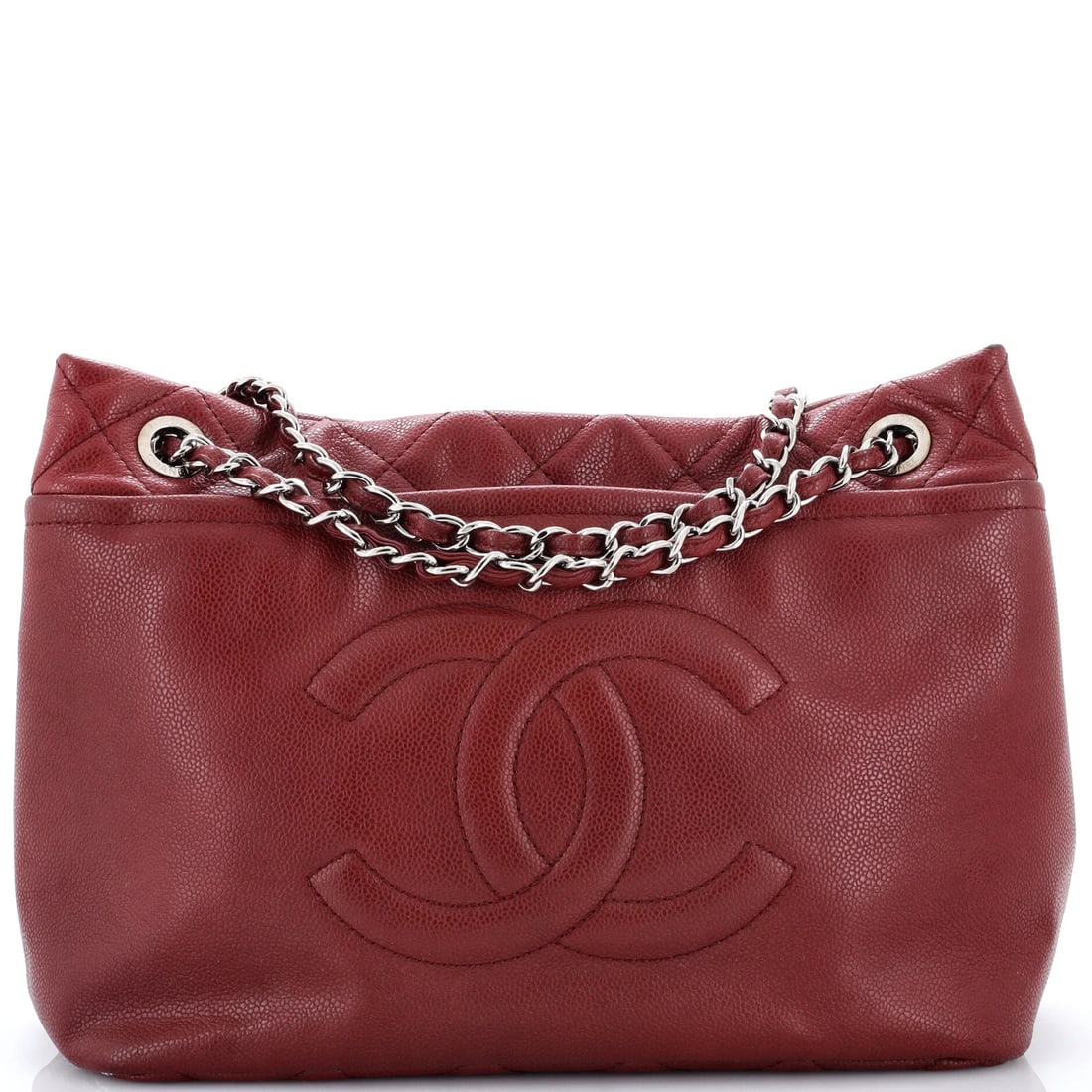 Timeless Soft Caviar Large Tote Chanel: Timeless Soft Caviar Large Tote Chanel Soft and sophisticated, the Timeless Soft Caviar Large Tote Chanel boasts a rich burgundy exterior made from high-quality leather. With its classic design and sp