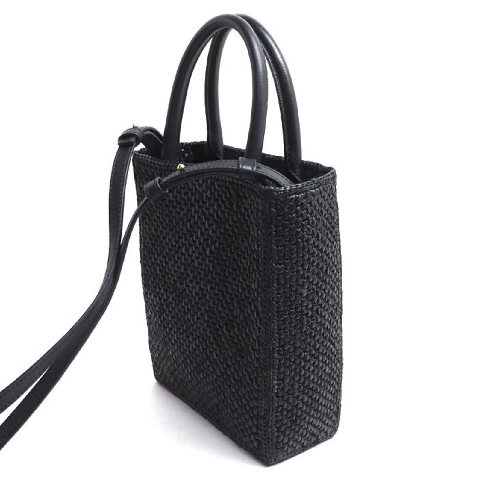 Raffia Leather Loewe Tote - 2