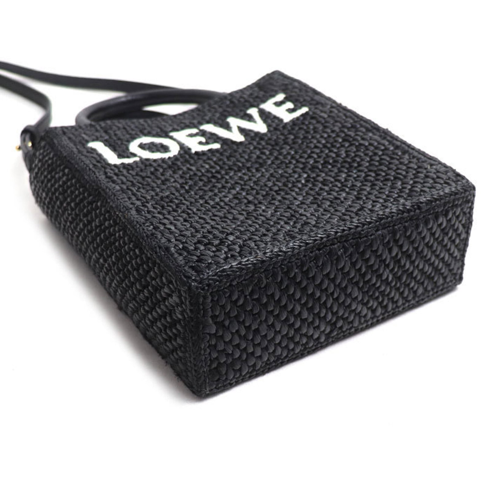 Raffia Leather Loewe Tote - 3