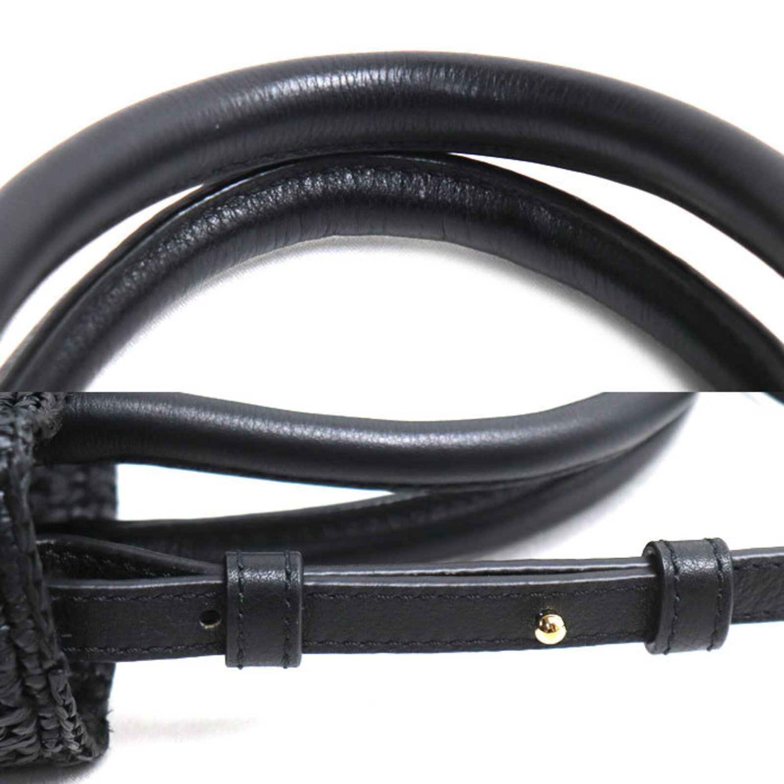Raffia Leather Loewe Tote - 5