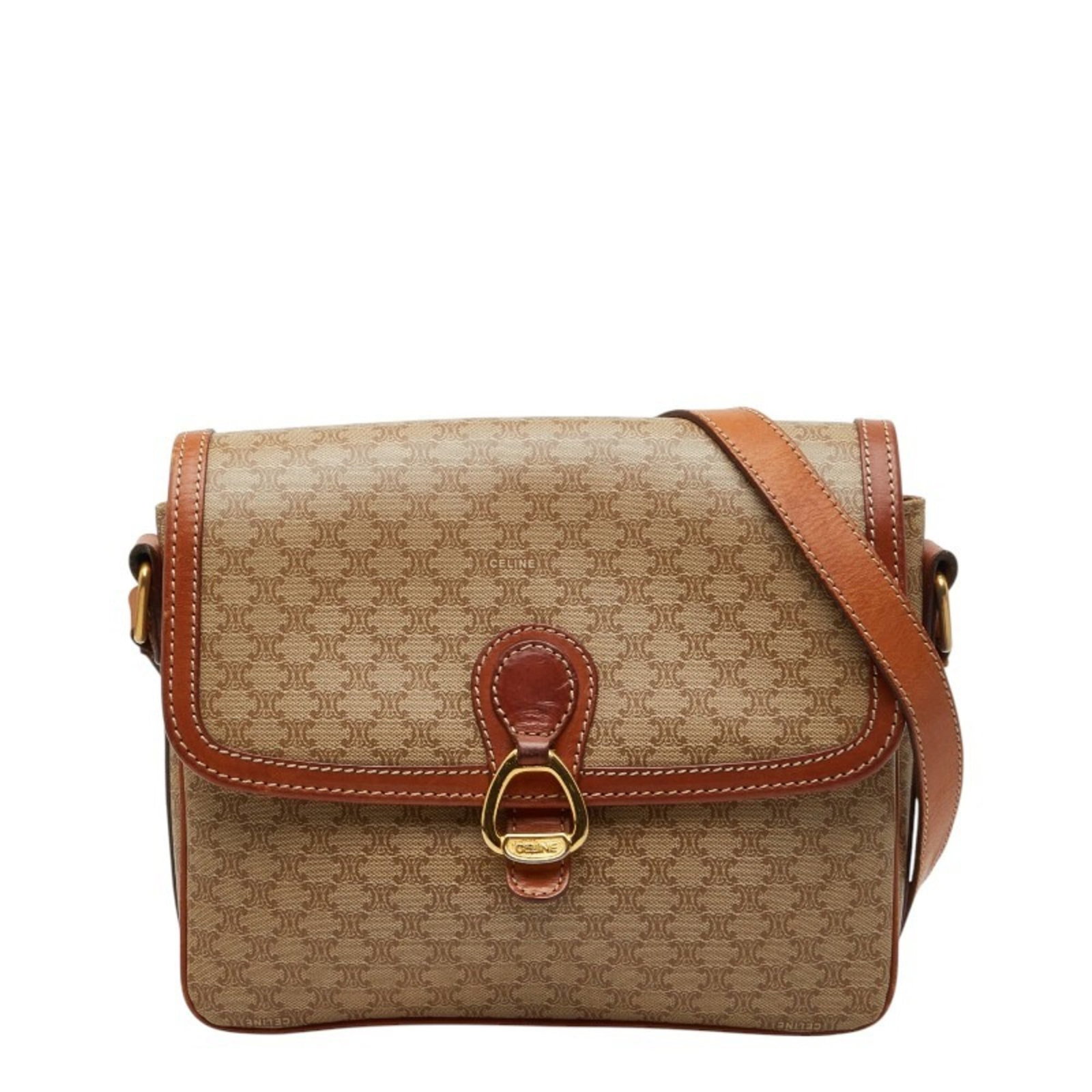 Celine Leather Pvc Bag Shoulder: Celine Leather Pvc Bag Shoulder Celine Leather Pvc Bag Shoulder - A stylish and modern shoulder bag made from high-quality PVC and leather, featuring a sleek beige and brown color combination. The