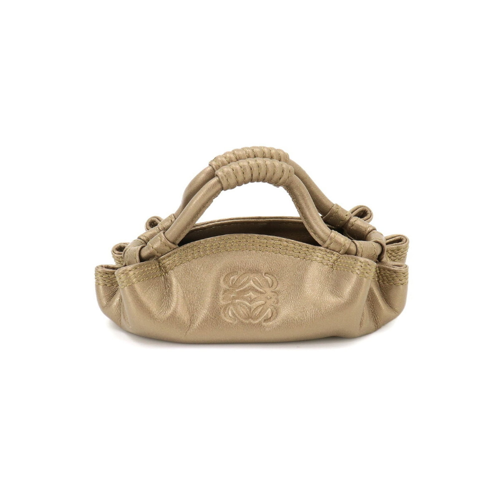 Coin Case Leather Purse Loewe: Coin Case Leather Purse Loewe The Loewe Coin Case Leather Purse boasts sleek, bronze hues and premium leather craftsmanship. Measuring just 4cm x 11.5cm x 7cm, this compact coin case is a stylish acce