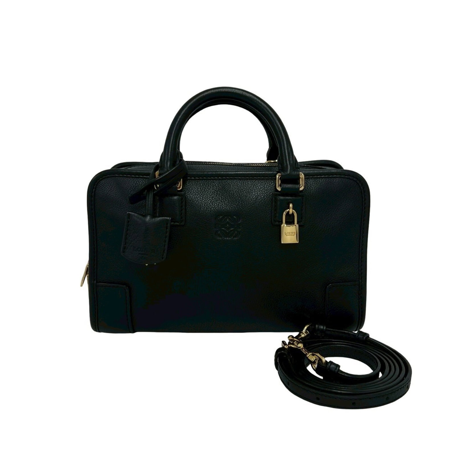 Boston Leather Bag Handbag Shoulder Bag Loewe (1 of 10)