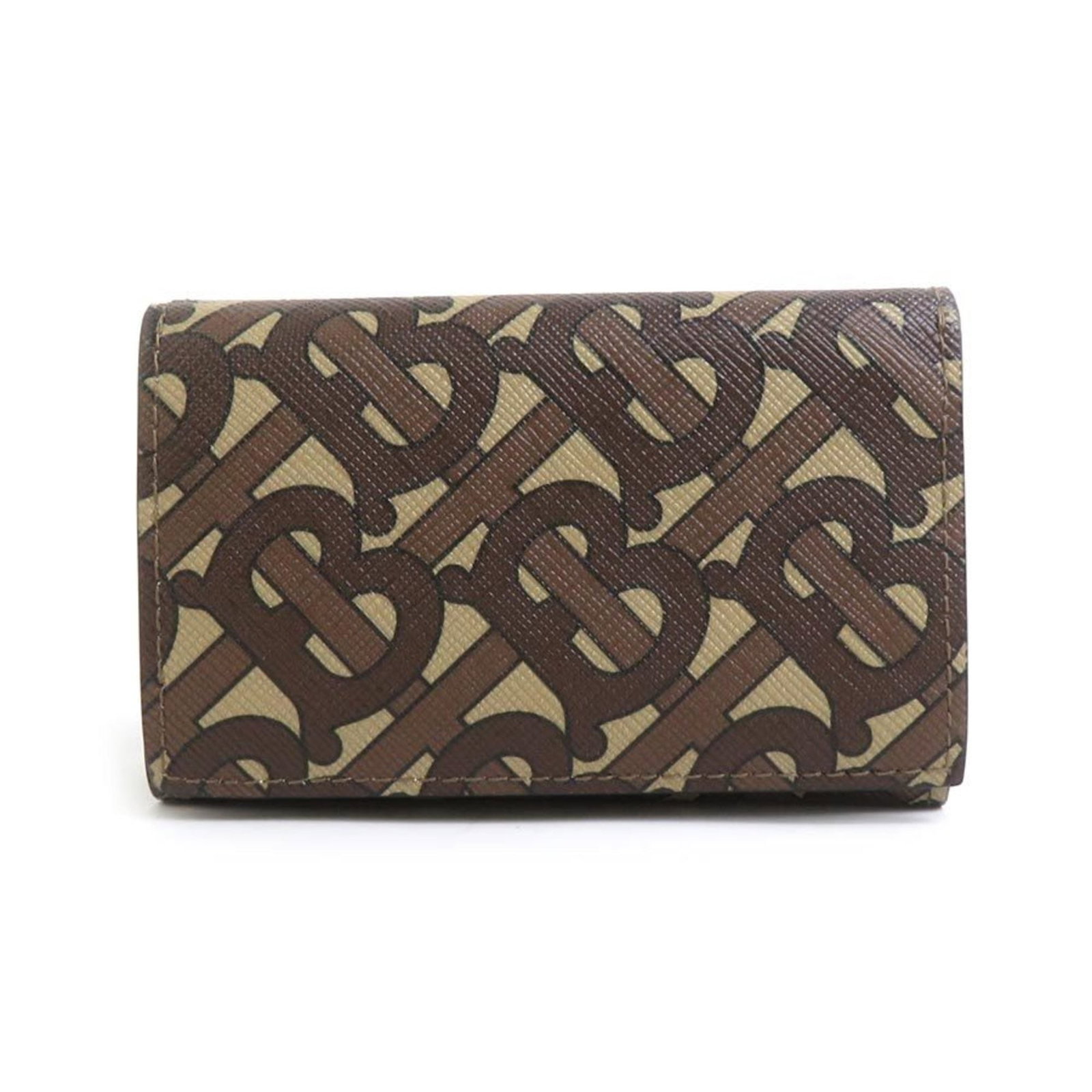 Canvas Coated Tri fold Burberry Wallet: Canvas Coated Tri fold Burberry Wallet Tri-fold wallet made from coated canvas, featuring a classic Burberry design. The durable construction and high-quality materials ensure a long-lasting accessory