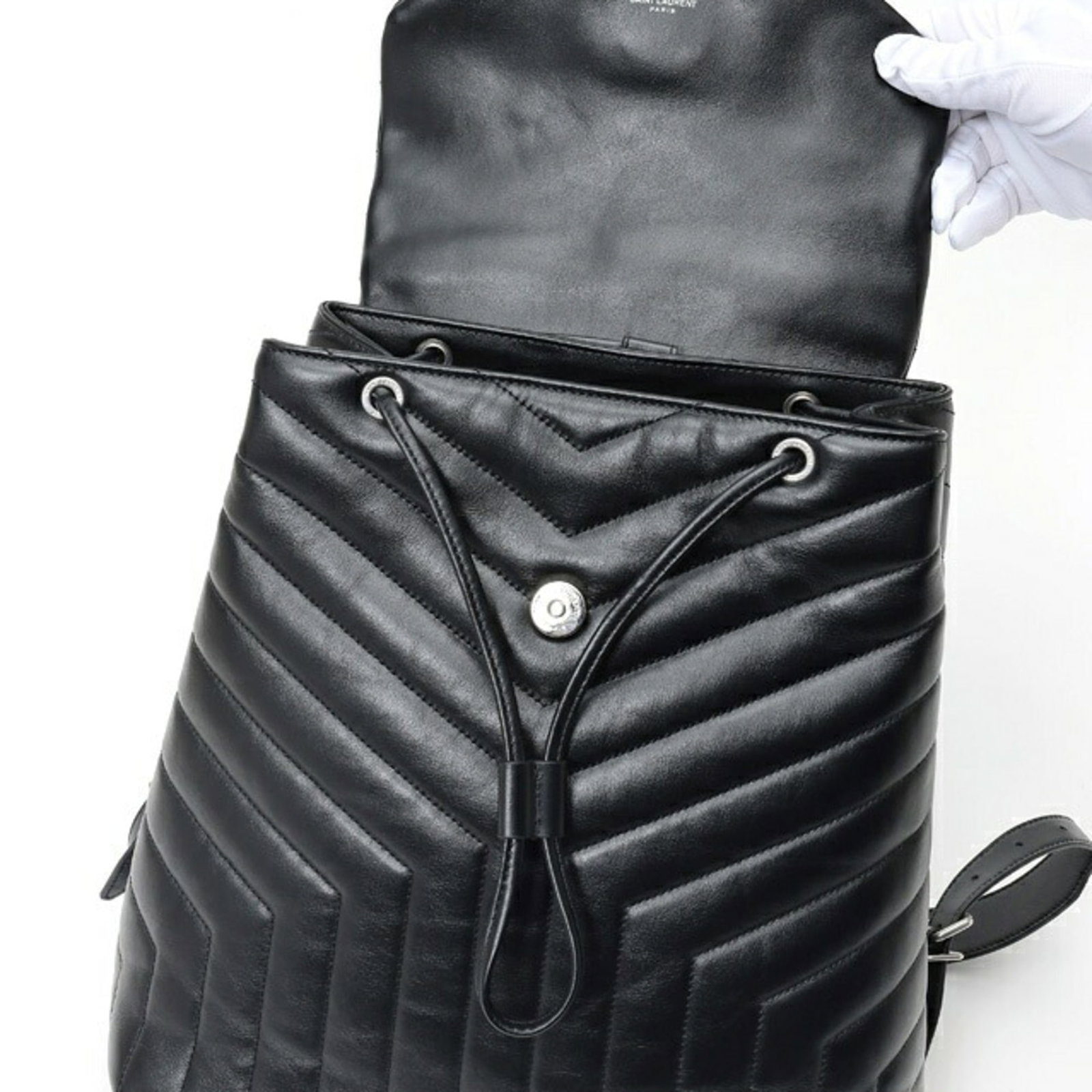 Laurent Saint leather backpack - 6