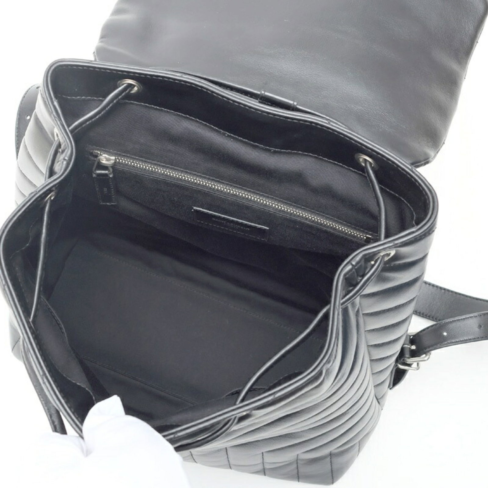 Laurent Saint leather backpack - 7