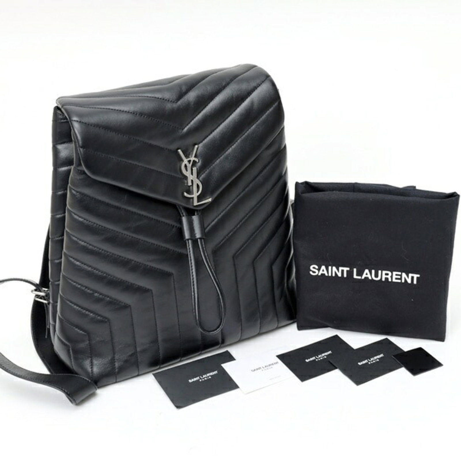 Laurent Saint leather backpack - 8