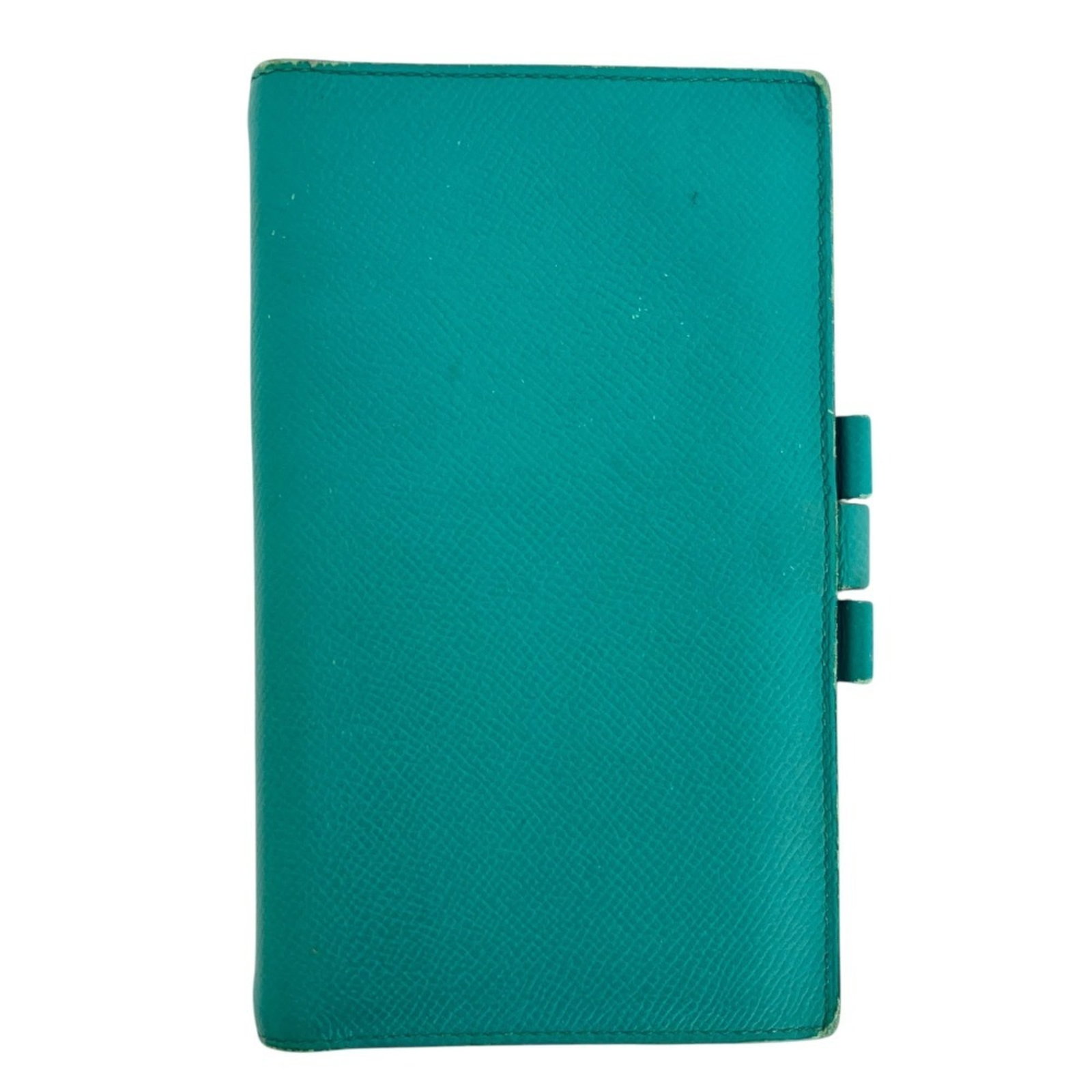 Women's Blue Stamp Hermes Veau Epsom Notebook Cover: Women's Blue Stamp Hermes Veau Epsom Notebook Cover Blue Epsom leather notebook cover from Hermes, featuring a stylish and elegant design. Made from high-quality Epsom leather, this small yet sophisti