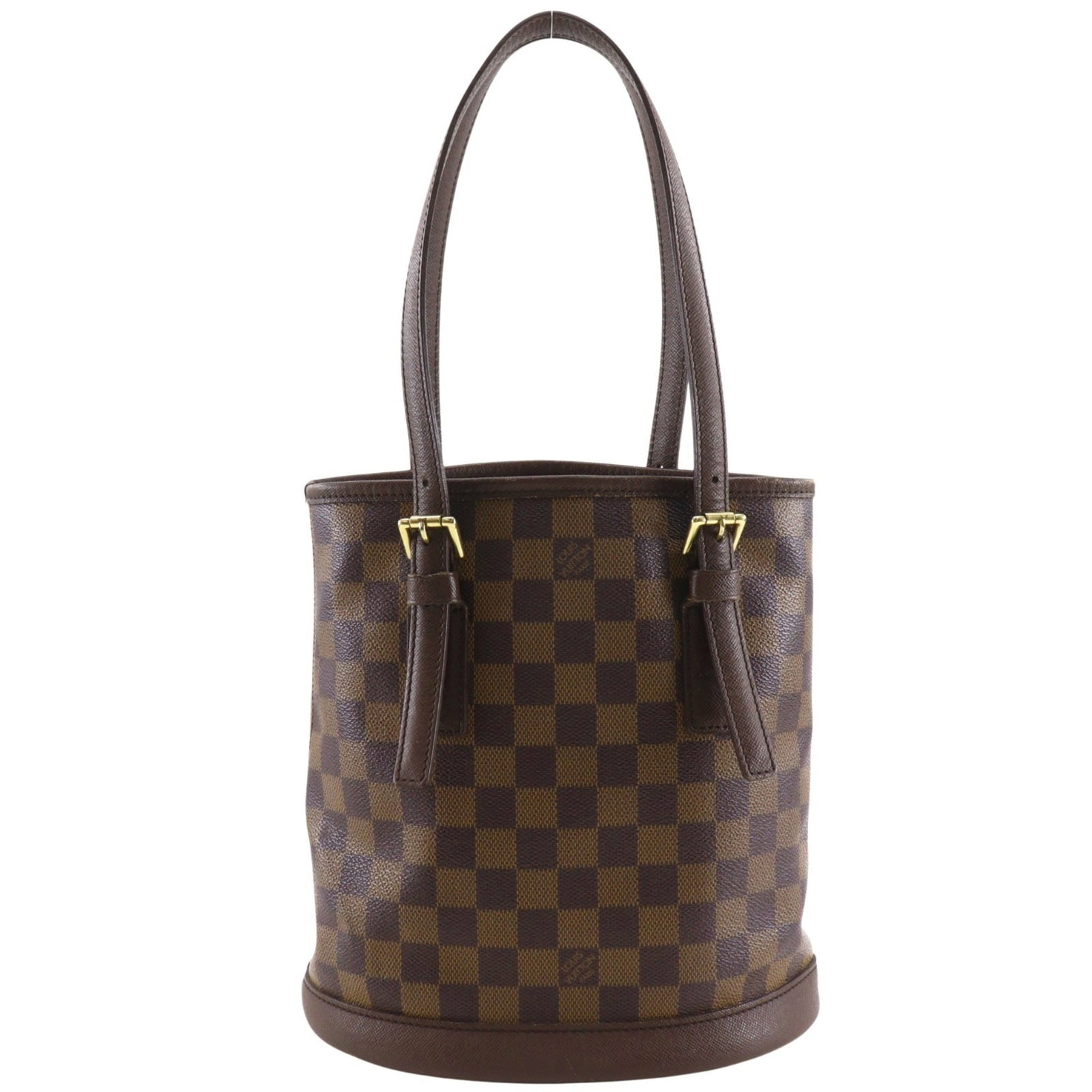 Damier Canvas Tote Bag by Louis Vuitton: Damier Canvas Tote Bag by Louis Vuitton Damier Canvas Tote Bag by Louis Vuitton features the iconic Damier pattern in brown, showcasing the timeless elegance of Louis Vuitton's signature style. Made f