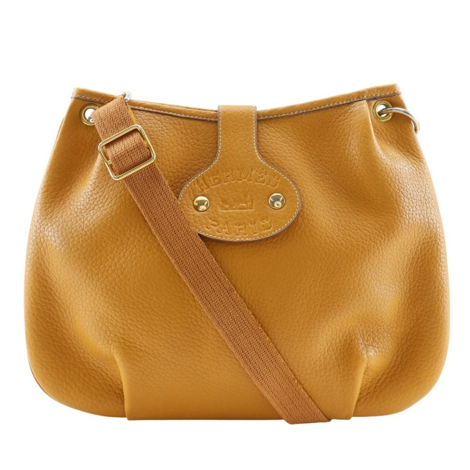 Ardennes Leather Shoulder Bag Hermes: Ardennes Leather Shoulder Bag Hermes Ardennes leather shoulder bag from Hermes, featuring natural color and dimensions of 21cm x 32cm. This bag's classic design showcases the signature craftsmanship o
