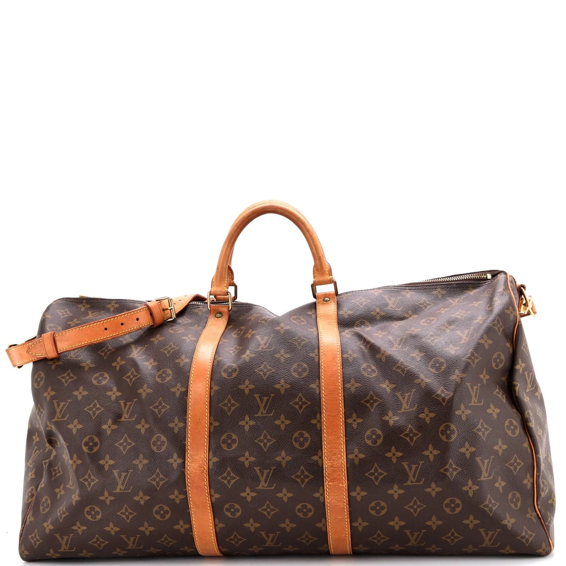 Louis Vuitton Keepall Bandouliere Bag Monogram Canvas 60: Louis Vuitton Keepall Bandouliere Bag Monogram Canvas 60 The Louis Vuitton Keepall Bandouliere Bag Monogram Canvas 60 boasts classic style with its timeless monogram canvas exterior and gold