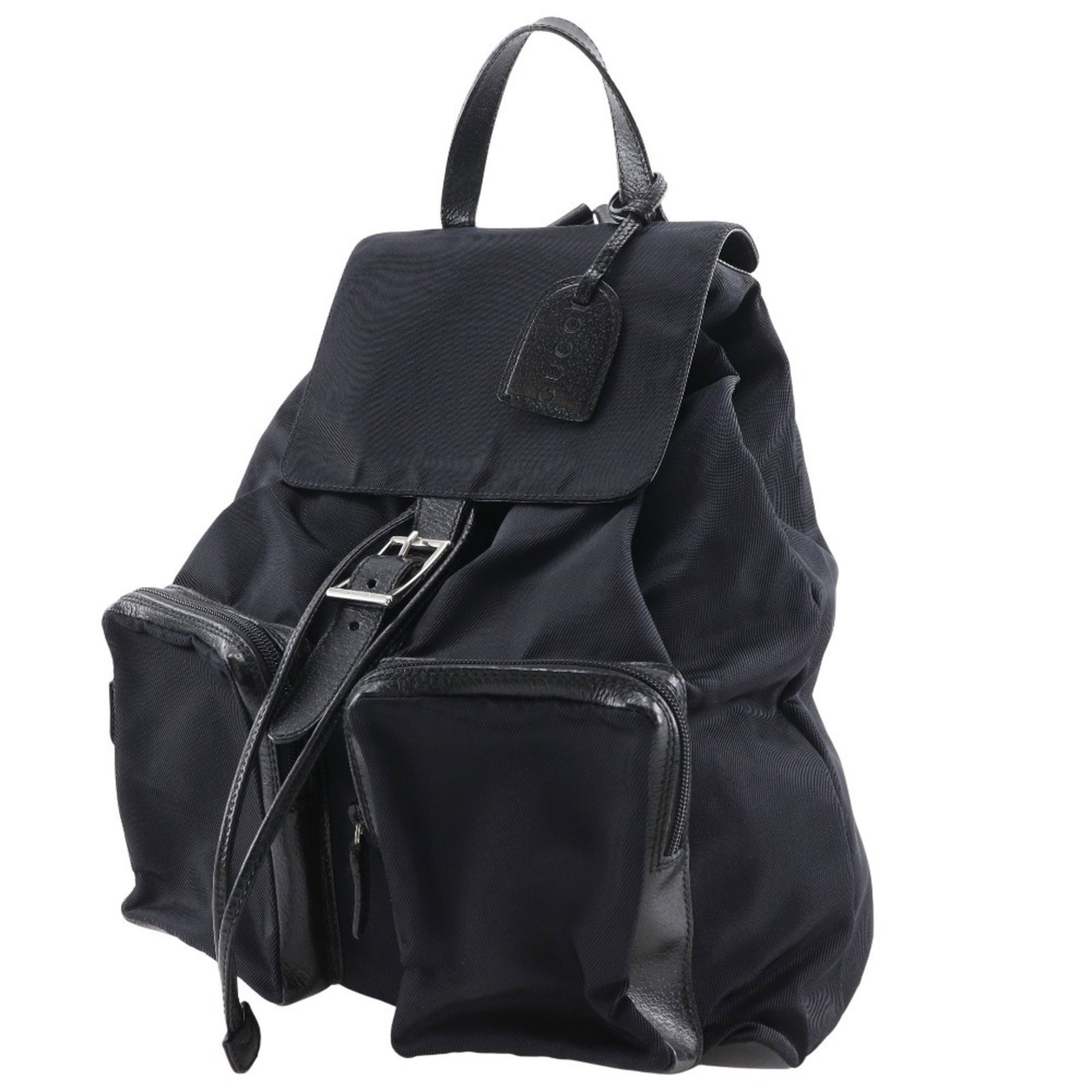Nylon Canvas Leather Backpack Gucci - 2