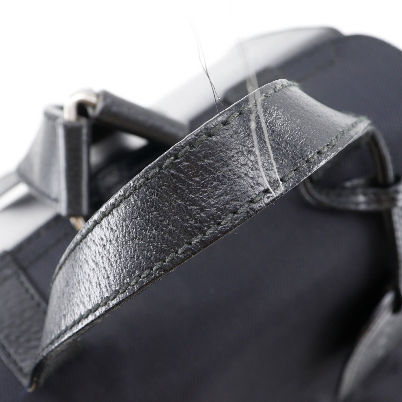 Nylon Canvas Leather Backpack Gucci - 6