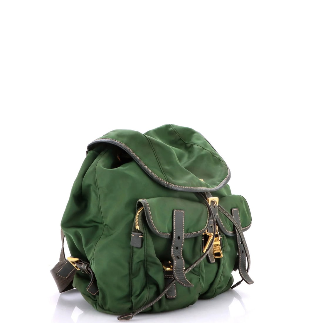 Prada Double Front Pocket Backpack Tessuto Medium - 2