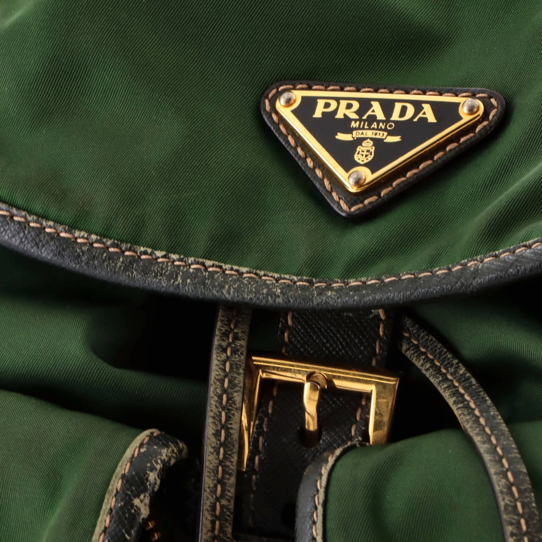 Prada Double Front Pocket Backpack Tessuto Medium - 6