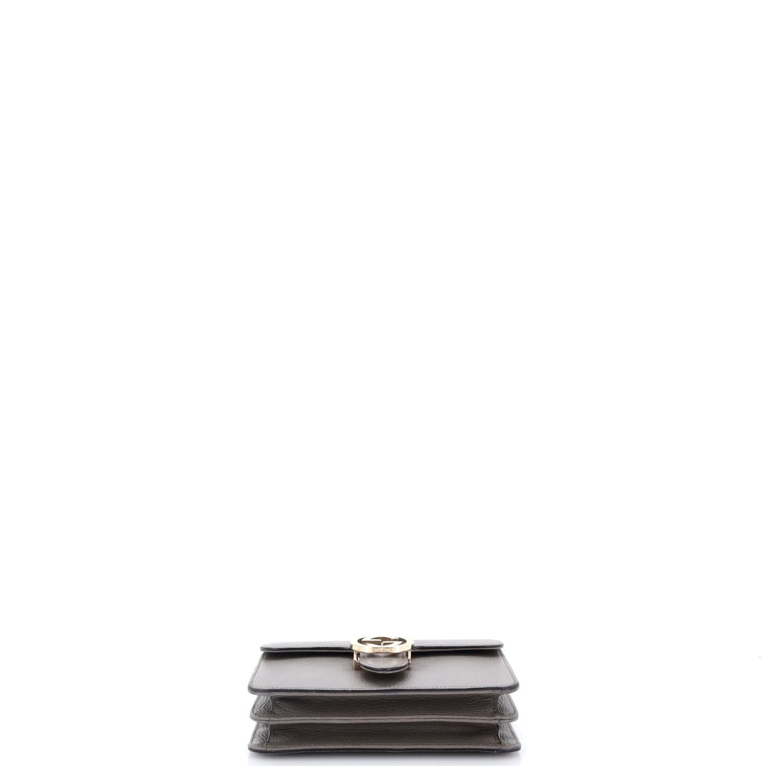 Small leather bag interlocking shoulder Gucci - 4