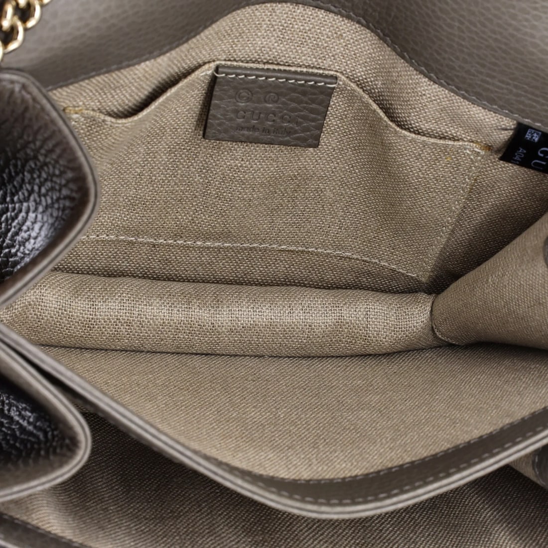 Small leather bag interlocking shoulder Gucci - 5
