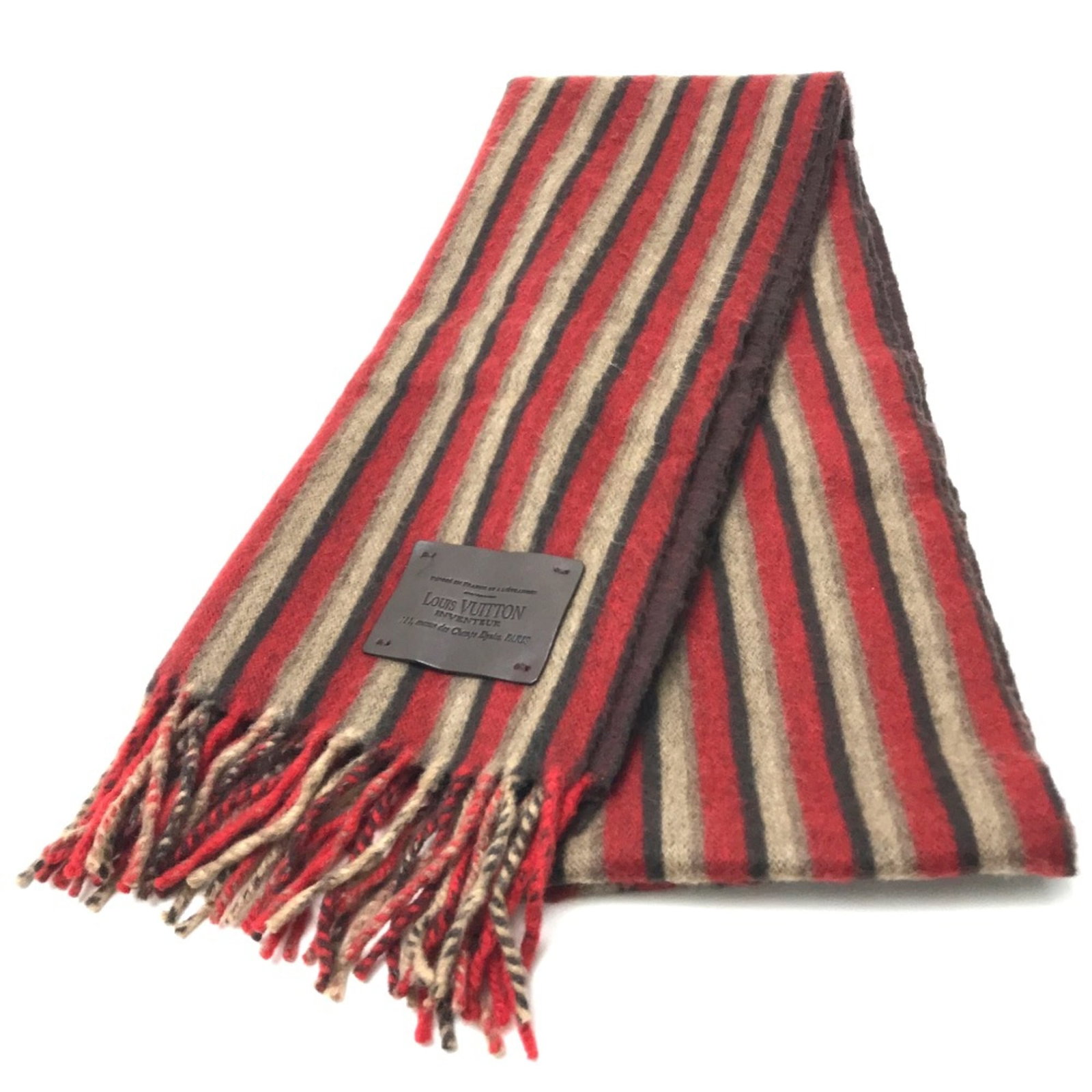 Louis Vuitton Stole Other: Louis Vuitton Stole Other Red Louis Vuitton Stole with dimensions W14.6 x H71.7inch / W37cm x H182cm, a unique piece made from other material. This stole features a distinctive red color and is availa