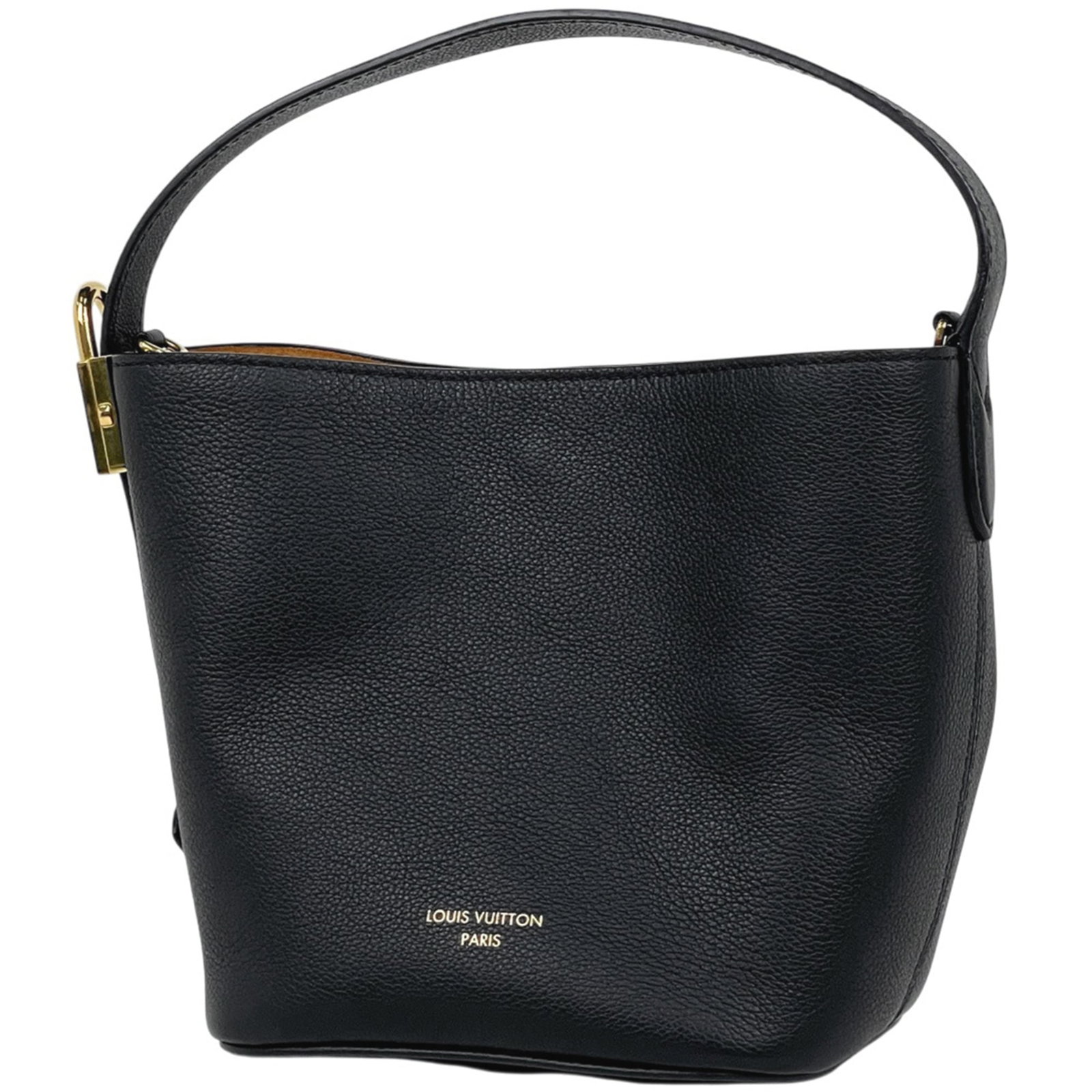 Louis Vuitton Handbag Leather: Louis Vuitton Handbag Leather Black Louis Vuitton Handbag Leather measures 18.5cm x 17cm x 13cm, featuring high-quality leather material in a classic design. The bag's signature style and timeless