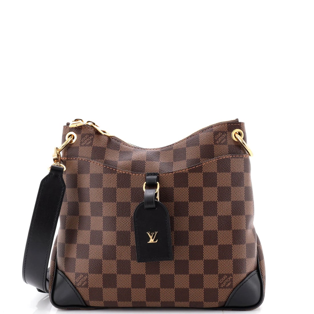 Louis Vuitton Odeon NM Handbag Damier PM: Louis Vuitton Odeon NM Handbag Damier PM The Louis Vuitton Odeon NM Handbag Damier PM offers a stylish and functional design, featuring a canvas-coated exterior in a unique combination of black and