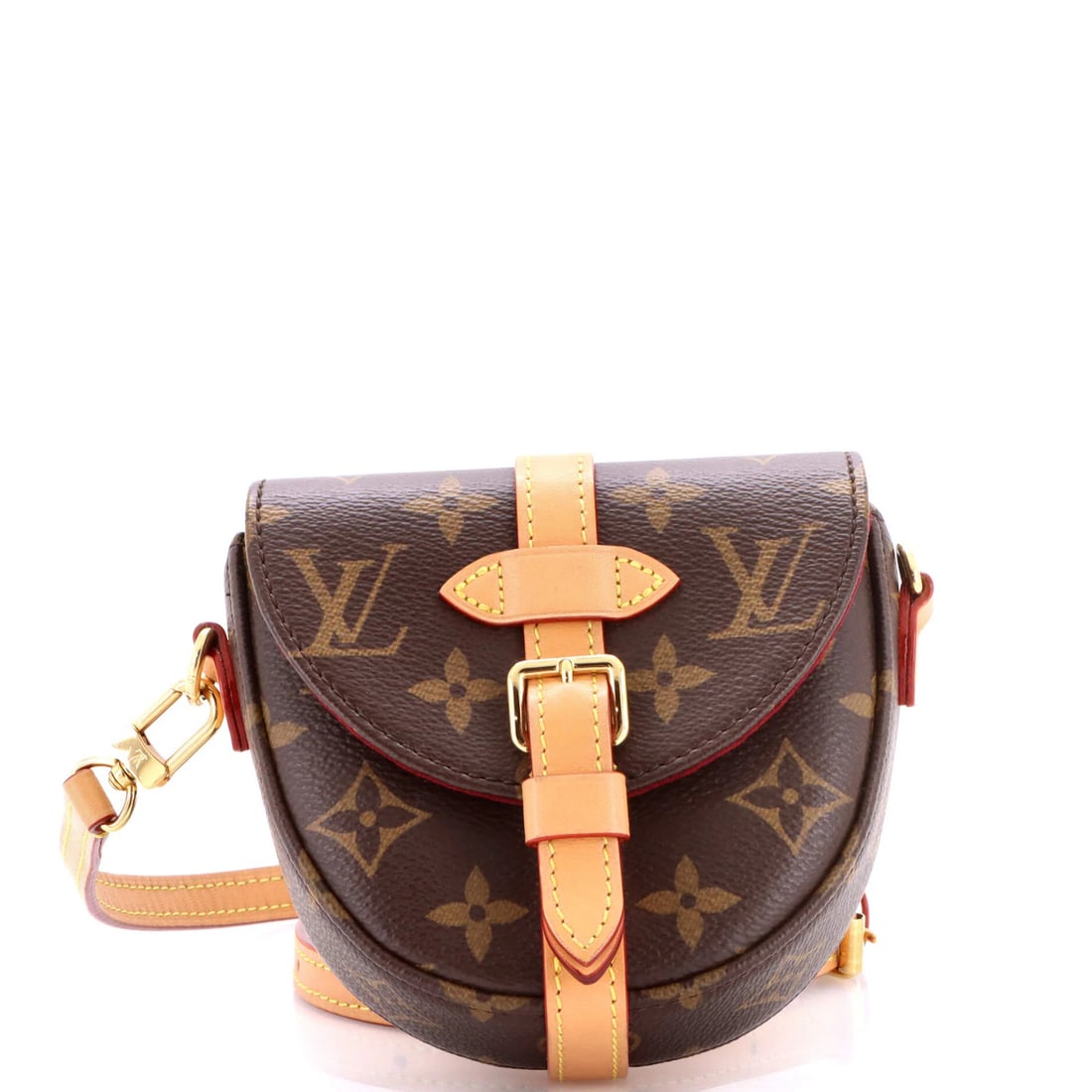 Louis Vuitton Chantilly NM Handbag Monogram Canvas Micro: Louis Vuitton Chantilly NM Handbag Monogram Canvas Micro Touched up leather trims and minor edge wear add a subtle patina to the brown canvas exterior, while the gold hardware shines through. The micr