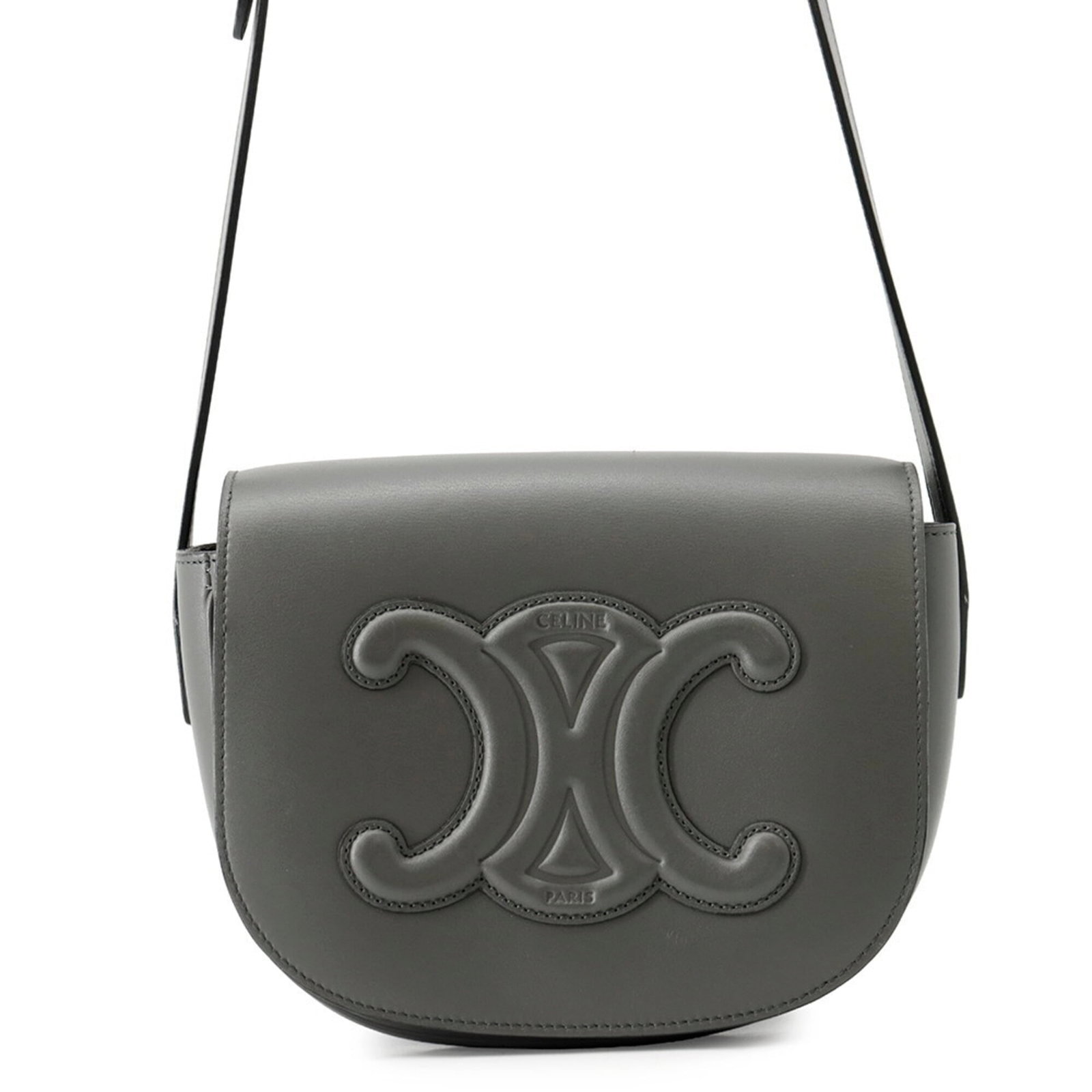 Celine bag leather: Celine bag leather Gray Celine Country of Origin Italy Leather Shoulder Bag. Made from high-quality leather, this bag measures 15.5cm x 18cm x 7cm and features a classic shoulder design. The timeless