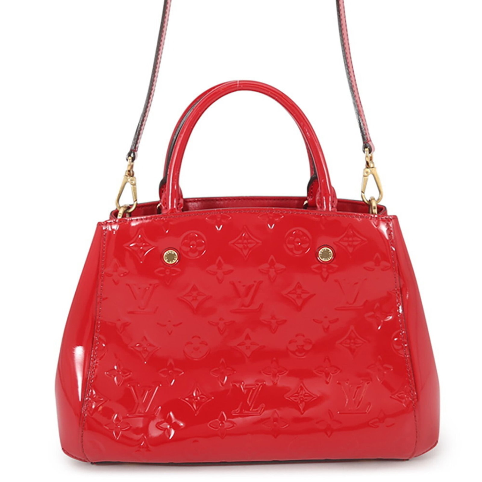 Louis Vuitton Handbag Shoulder Bag Monogram Vernis: Louis Vuitton Handbag Shoulder Bag Monogram Vernis The Louis Vuitton Handbag Shoulder Bag Monogram Vernis boasts a stunning Indian rose hue, adorned with the iconic monogram pattern in gold hardware.