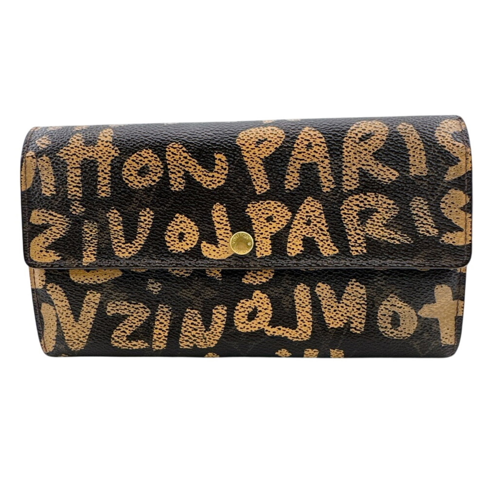 Long Wallet Leather Louis Vuitton Tri Fold: Long Wallet Leather Louis Vuitton Tri Fold Tri-fold leather wallet from Louis Vuitton, featuring a classic design with clean lines and a timeless brown color. Made from high-quality leather, this