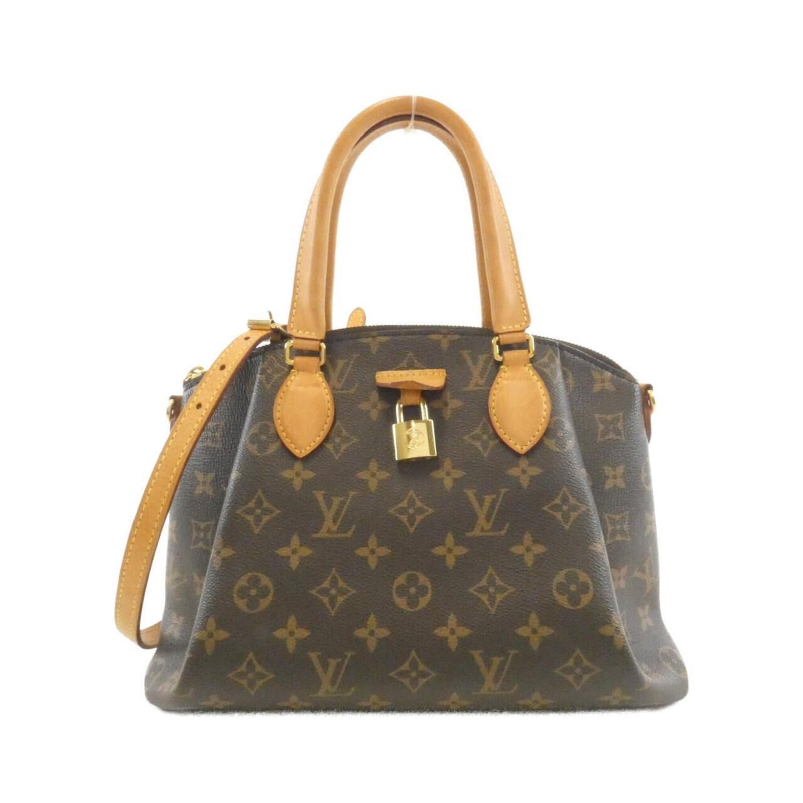 Canvas Coated Louis Vuitton Handbag: Canvas Coated Louis Vuitton Handbag Canvas Coated Louis Vuitton Handbag - A stylish and functional accessory, this handbag features coated canvas material in a classic Marron color with gold