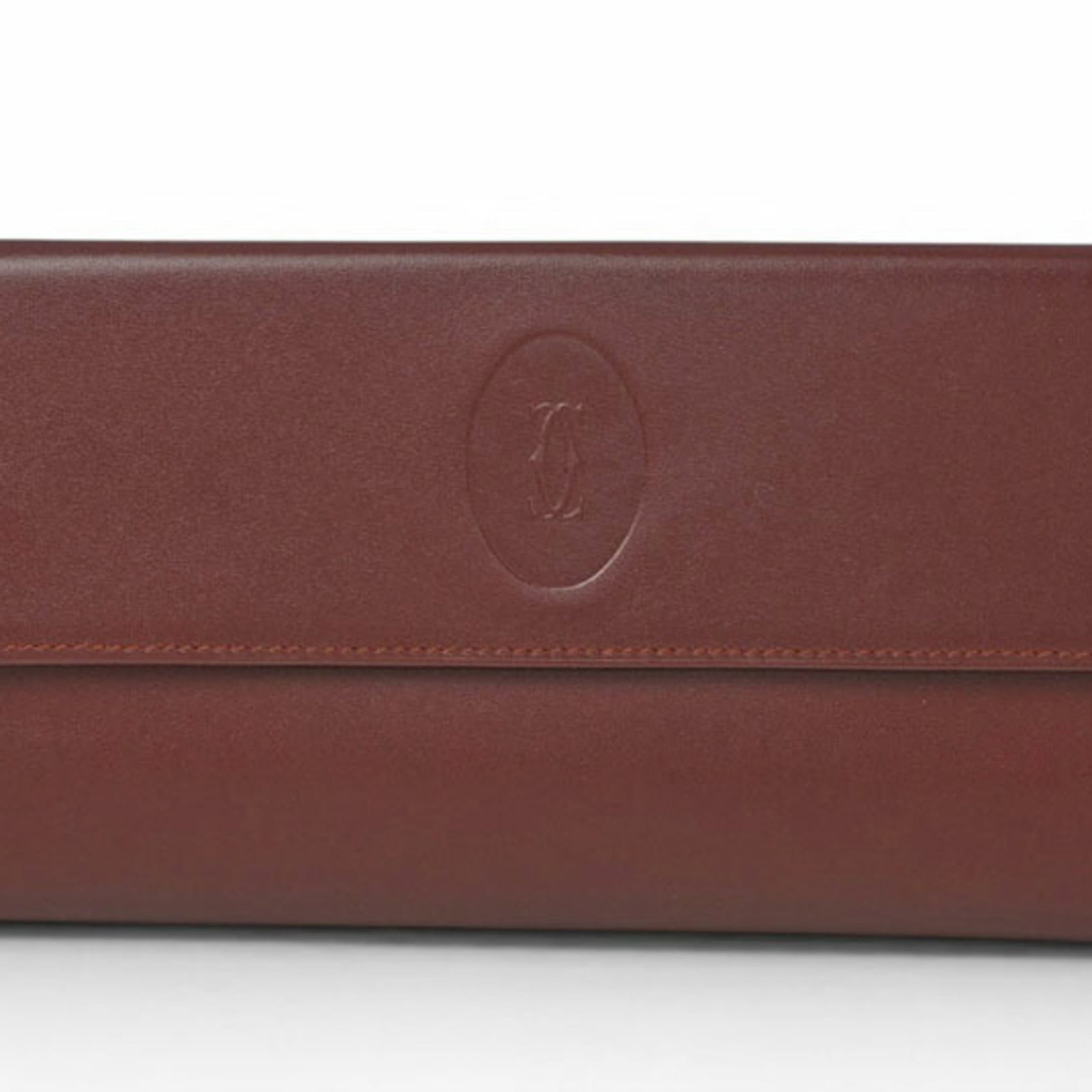 Long Wallet Cartier Bi Fold Leather (1 of 18)