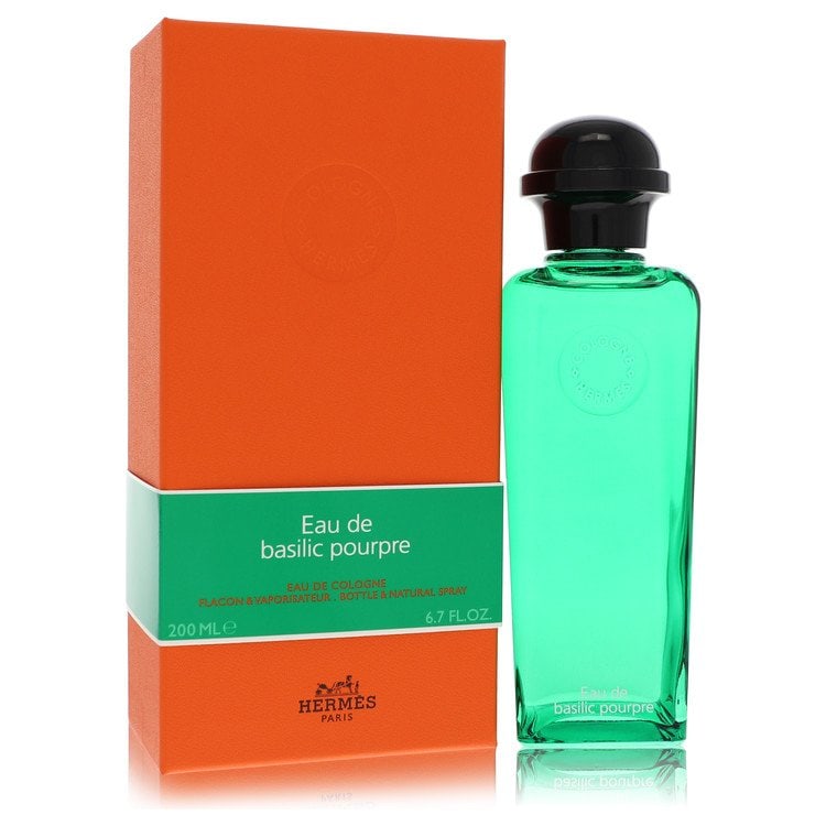 Eau De Basilic Pourpre by Hermes Eau De Cologne Spray (unisex) 6.7 oz: Eau De Basilic Pourpre by Hermes Eau De Cologne Spray (unisex) 6.7 oz 6.7 oz Eau De Cologne Spray from Hermes, featuring the distinctive scent of Basilic Pourpre, a unisex fragrance designed by the