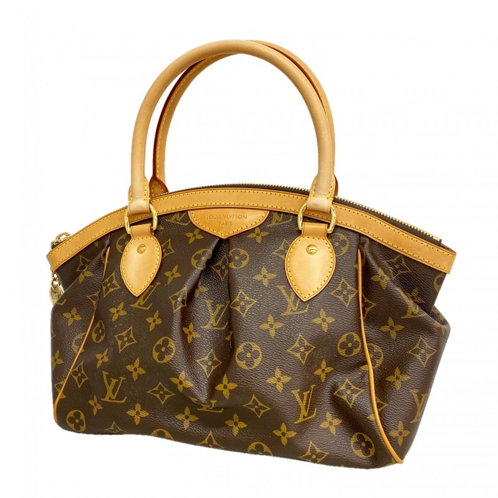 Louis Vuitton Handbag: Louis Vuitton Handbag Brown Louis Vuitton Handbag with dimensions 24cm x 28cm x 13cm. This handbag features the classic design and signature monogram pattern of Louis Vuitton, a timeless and iconic
