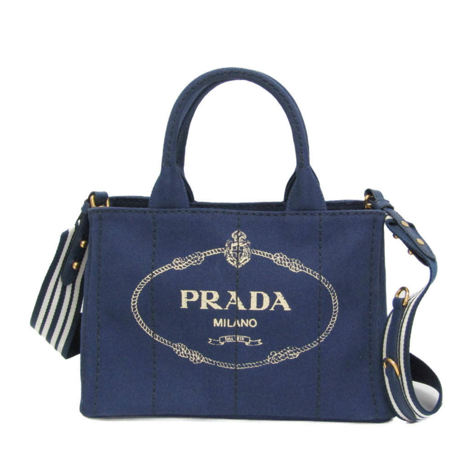 Canvas shoulder bag tote Prada: Canvas shoulder bag tote Prada Canvas shoulder bag tote from Prada, featuring an open pocket, zipper pocket, and magnet pocket for organized storage. Made from high-quality canvas material in a