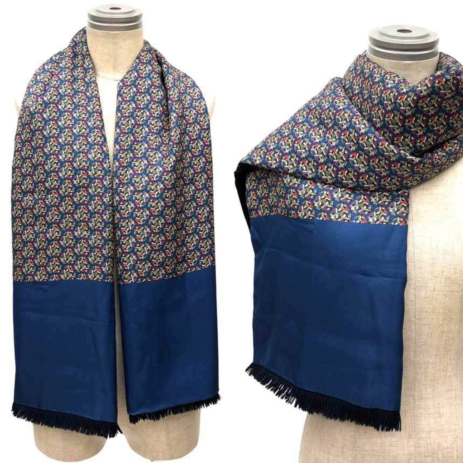 Hermes Stole Silk 100% Angora 100%: Hermes Stole Silk 100% Angora 100% Silk and Angora blend in perfect harmony, creating a stunning blue stole from the renowned French fashion house Hermes. Measuring 1.38m x 43.5cm, this exquisite piec