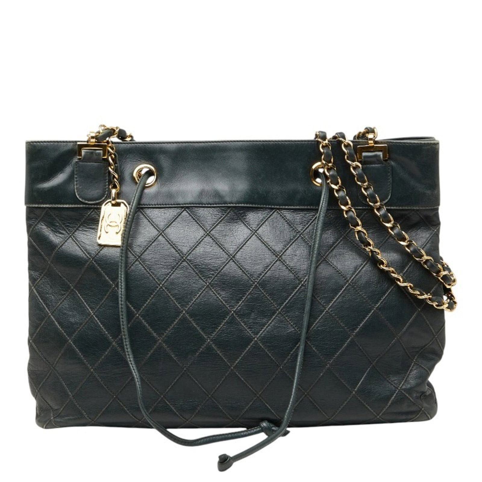 Shoulder Bag Leather Tote Chanel: Shoulder Bag Leather Tote Chanel The Chanel shoulder bag tote features high-quality leather construction and a classic design. Measuring 24cm x 33.5cm x 7cm, it offers a spacious interior with a signa