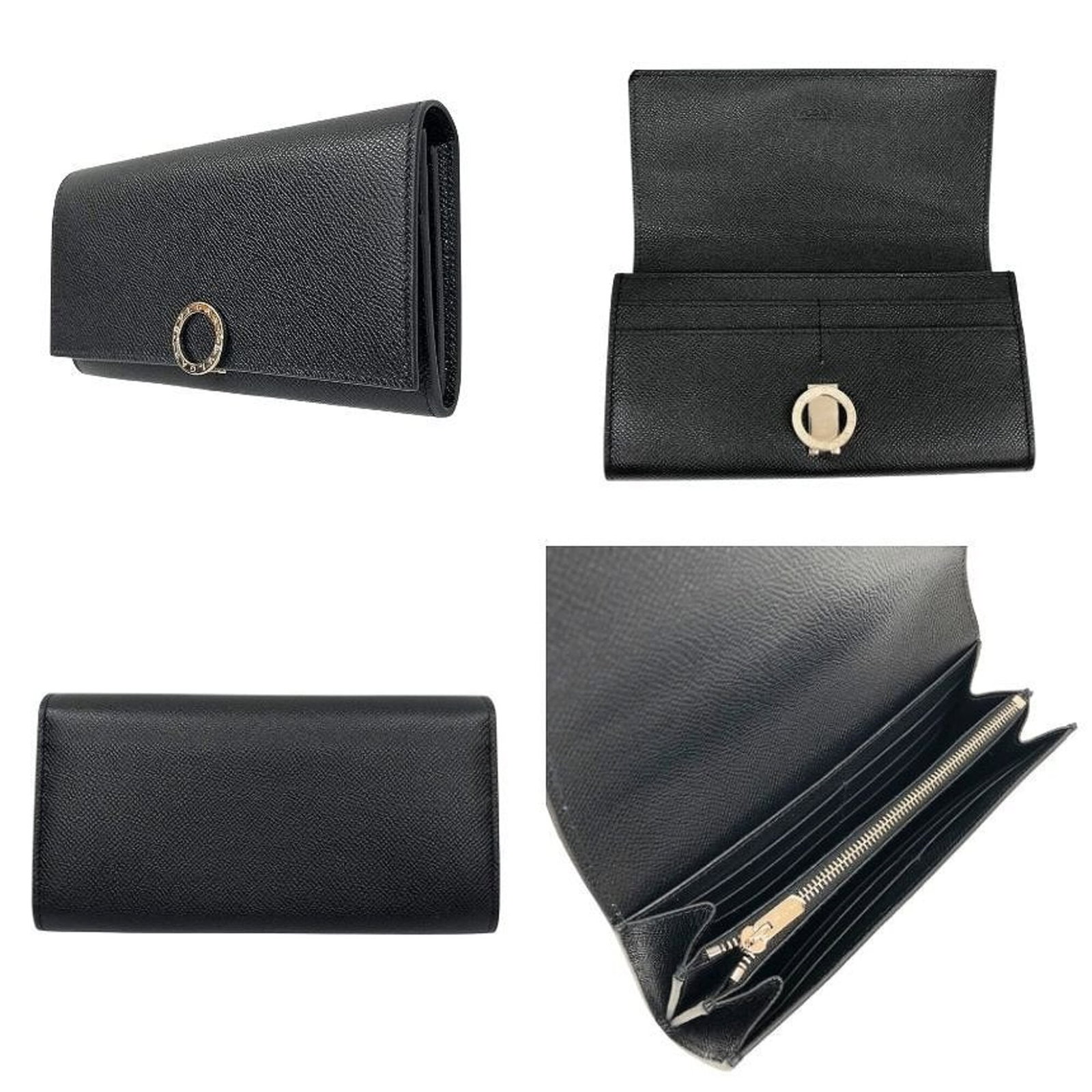 Long Bi fold Wallet Leather - 2