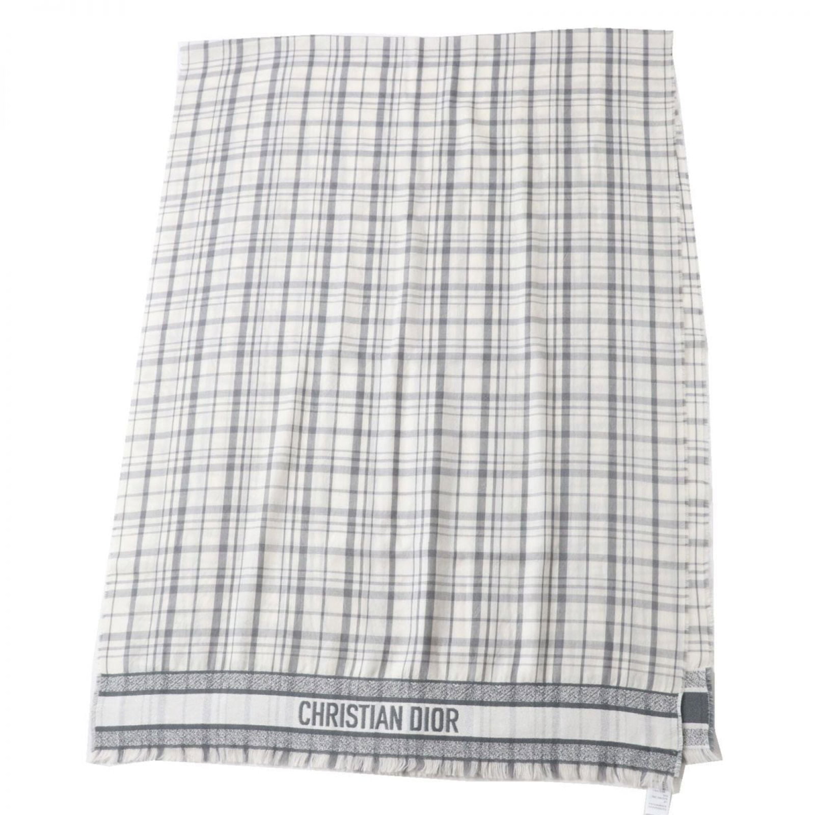 Cashmere Silk 59% 16% Cotton Dior Homme Stole: Cashmere Silk 59% 16% Cotton Dior Homme Stole Cashmere Silk Stole from Dior Homme Features a luxurious blend of cashmere, silk, and cotton in a stylish gray and white color combination. This stole
