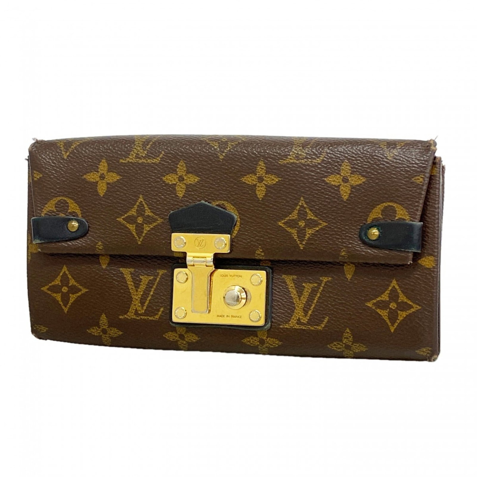 Vuitton Wallet Bi Fold Louis: Vuitton Wallet Bi Fold Louis Brown Louis Vuitton MPN M61499 bi-fold wallet with classic design and signature monogram pattern, measuring 9.5cm x 19.5cm x 4cm. This long wallet features a sturdy