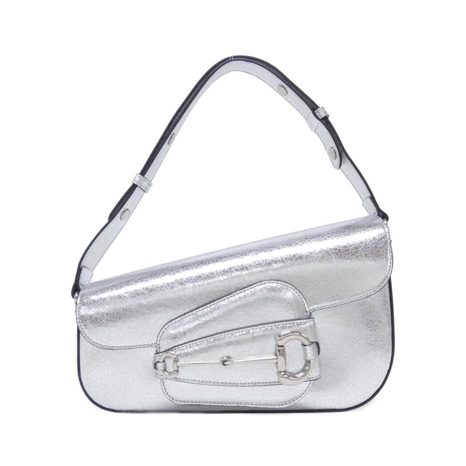 Gucci Shoulder Bag Leather: Gucci Shoulder Bag Leather Silver Gucci MPN 764155 AAC1M shoulder bag made from high-quality leather, featuring silver hardware and a sleek design. Measuring 17cm x 26cm x 8cm, this stylish accessory 