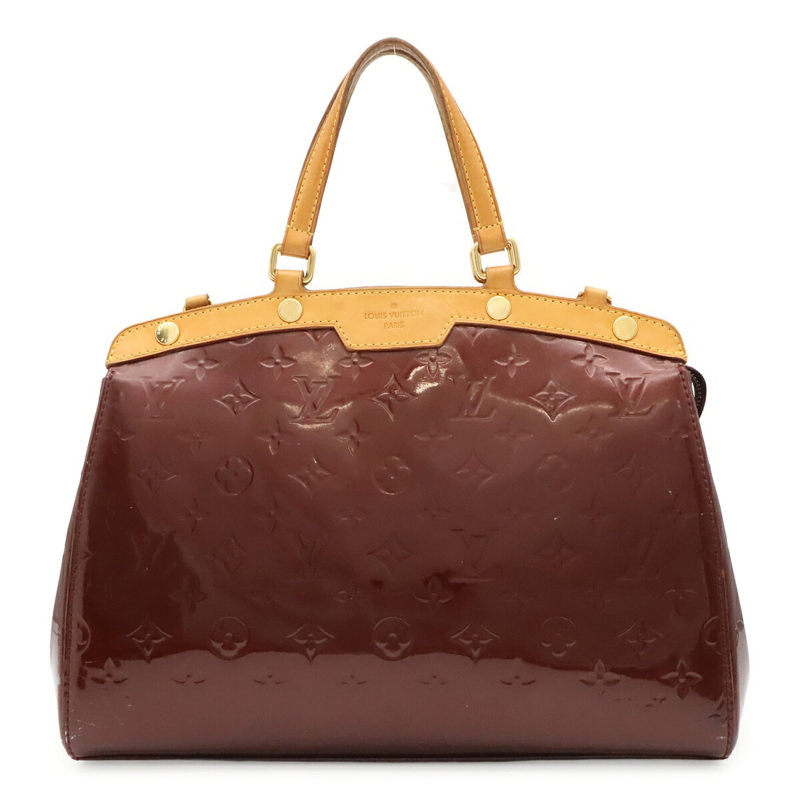 Tote Bag Monogram Handbag Louis Vuitton Vernis: Tote Bag Monogram Handbag Louis Vuitton Vernis Monogram Vernis tote bag from Louis Vuitton features the iconic red and black monogram pattern. Made with high-quality materials, this stylish handbag