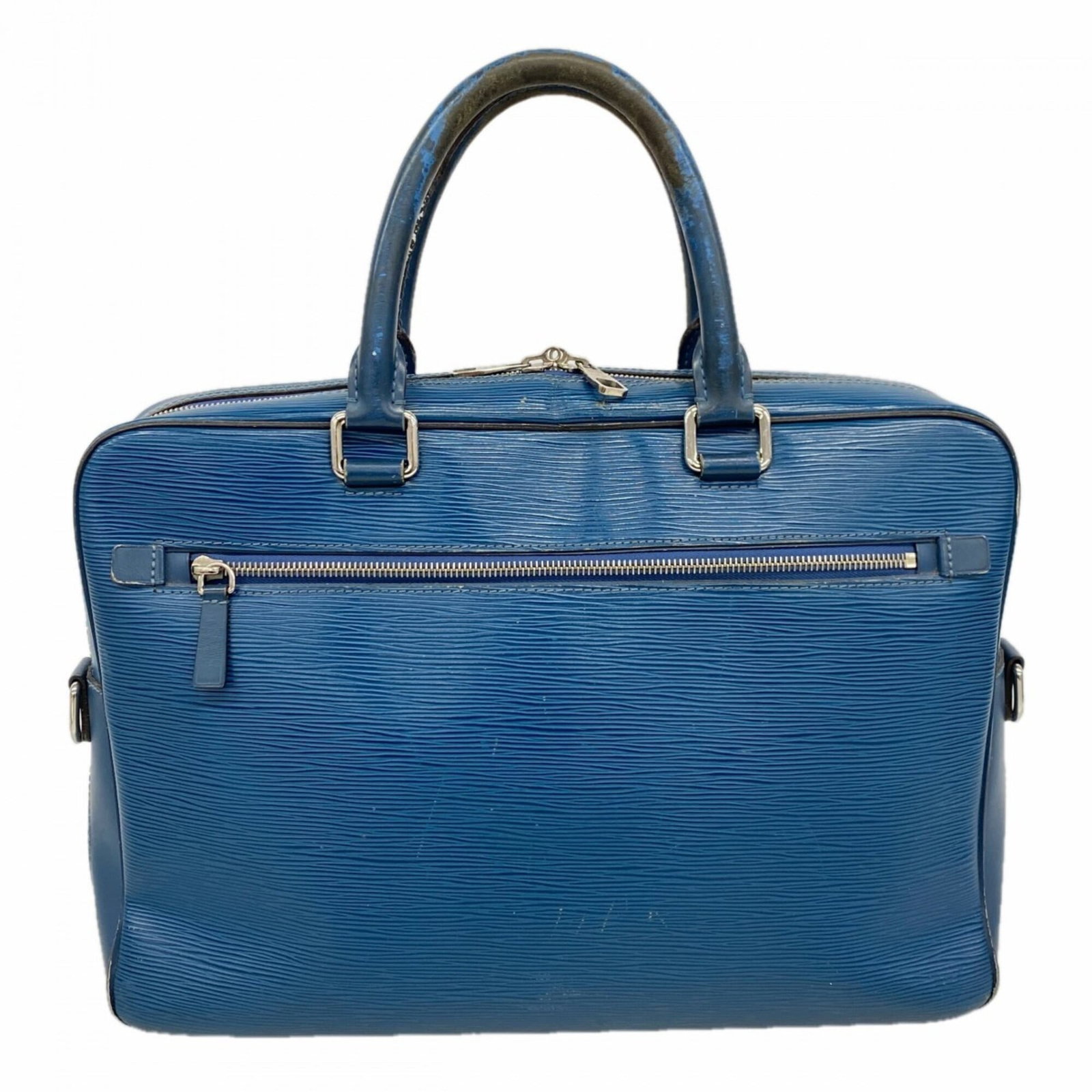 Louis Vuitton Briefcase: Louis Vuitton Briefcase Bleu celeste, the iconic Louis Vuitton briefcase boasts classic design with its signature monogram pattern and durable construction. Measuring 29cm x 40cm x 8cm, it provides am