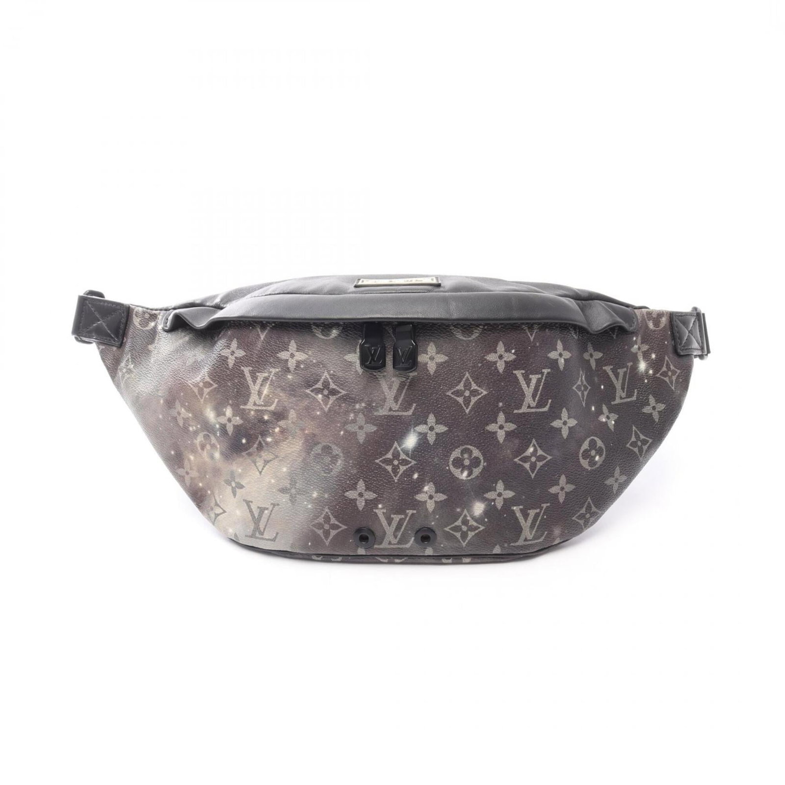 Leather Fanny Coated Pack Vuitton Louis: Leather Fanny Coated Pack Vuitton Louis Coated canvas and leather come together in the iconic Louis Vuitton Fanny Pack, available in black, gray, and multi-color options. Measuring 19cm x 20cm x 7cm,