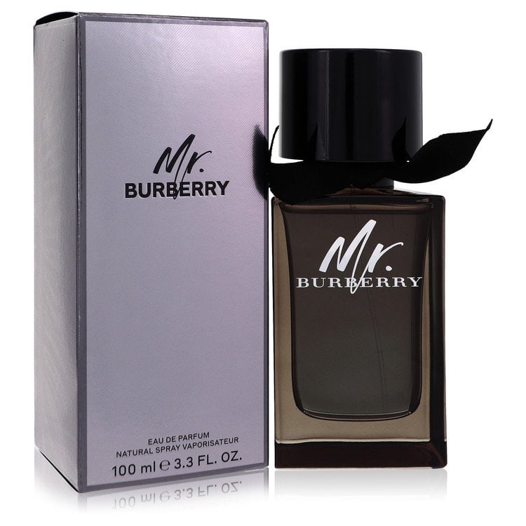 Mr Burberry by Burberry Eau De Parfum Spray 3.3 oz: Mr Burberry by Burberry Eau De Parfum Spray 3.3 oz The Mr. Burberry eau de parfum spray offers a classic, aromatic fragrance inspired by the herbal, woody composition found in many famous Fougre fragr