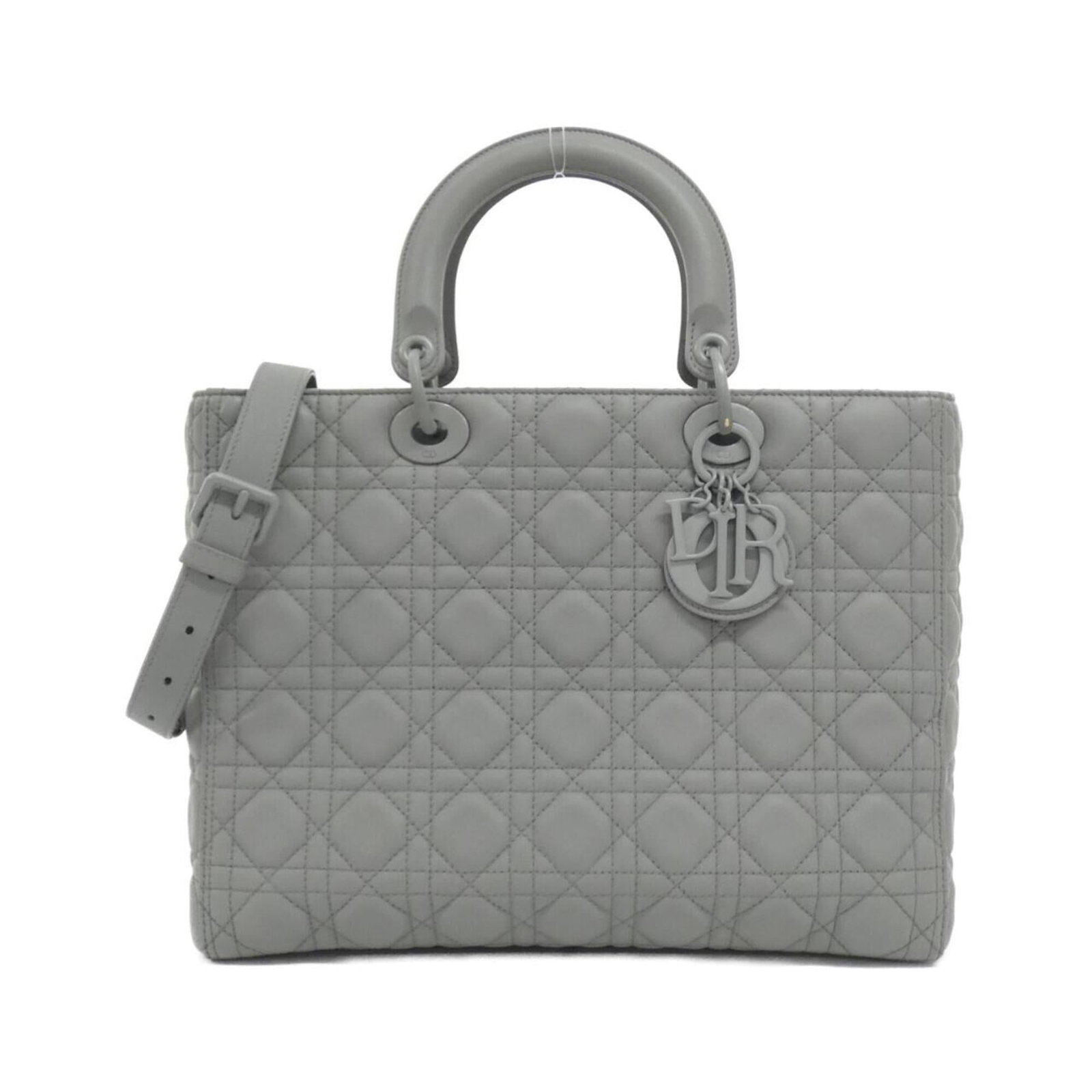 Handbag Christian Dior Leather: Handbag Christian Dior Leather Gray Christian Dior leather handbag with dimensions 25cm x 32cm x 11cm. This stylish bag features high-quality materials and a classic design, making it a great