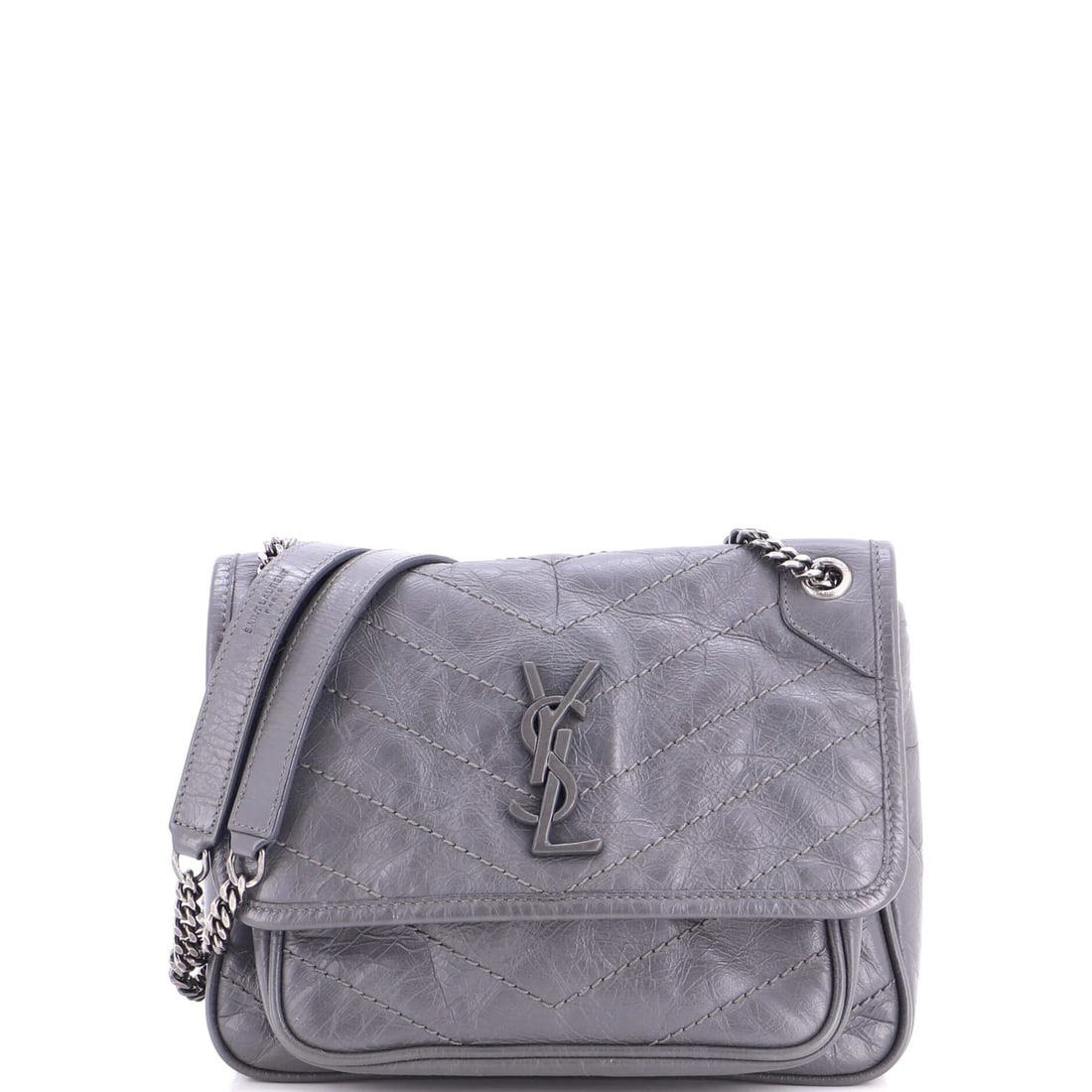 Chain Flap Bag Niki Baby Saint Leather Matelasse Chevron (1 of 6)