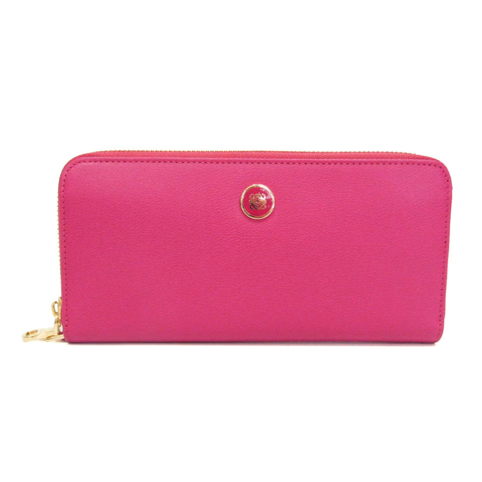 Long Wallet Bi Fold Leather: Long Wallet Bi Fold Leather Fuchsia Long Wallet Bi Fold Leather features a striking pink color and a long design, making it a stylish accessory for women. The wallet boasts multiple compartments, incl
