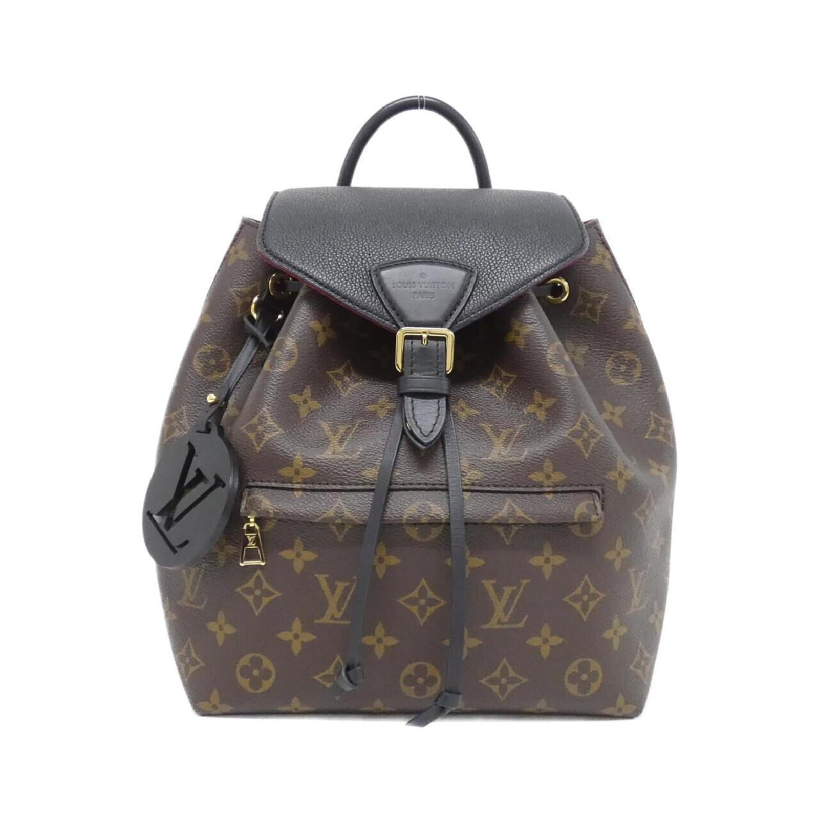 Canvas Leather Coated Louis Vuitton Backpack: Canvas Leather Coated Louis Vuitton Backpack Canvas Leather Coated Louis Vuitton Backpack - A stylish and durable backpack with a unique blend of coated canvas and leather, featuring calfskin accents 