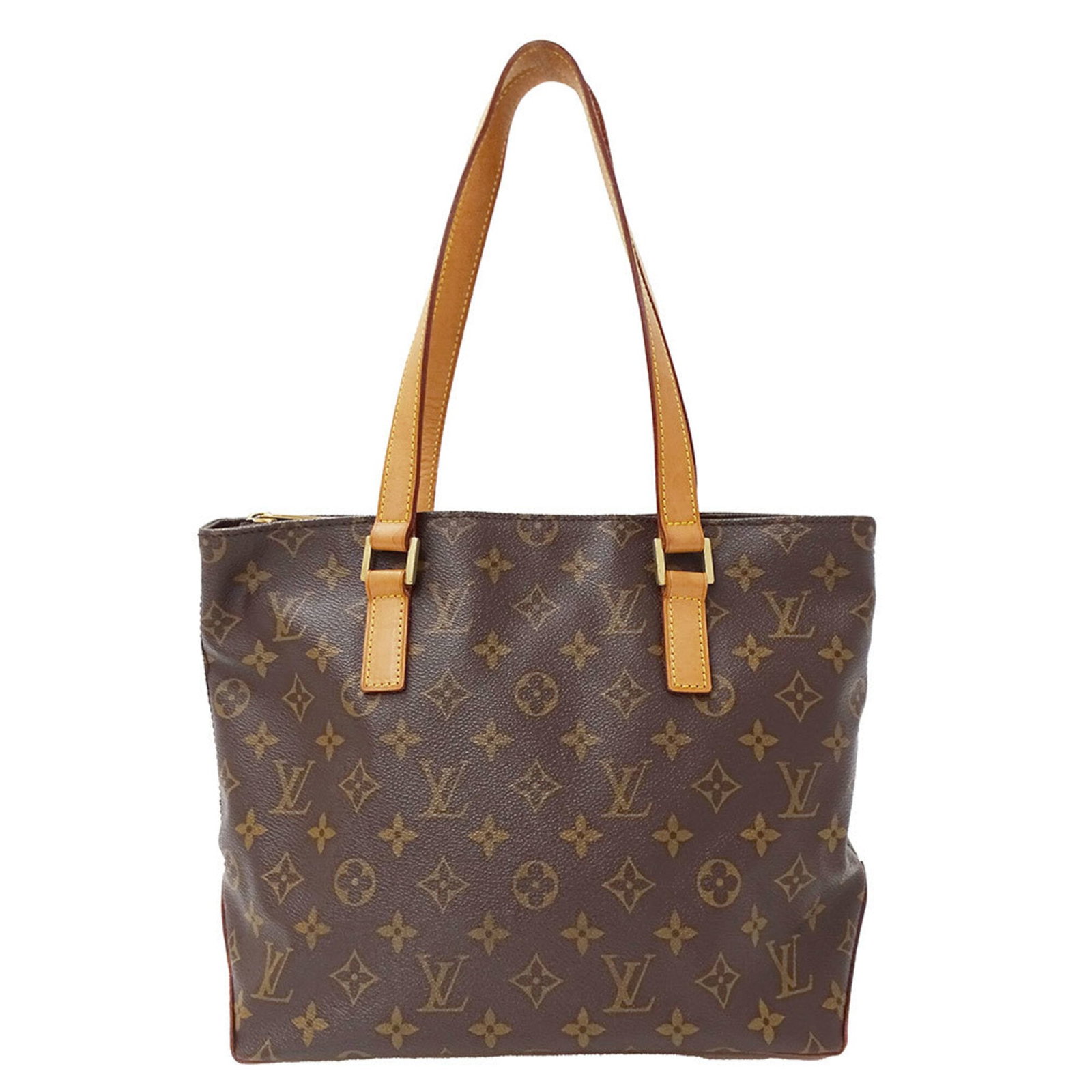 Handbag tote bag monogram Louis Vuitton: Handbag tote bag monogram Louis Vuitton Monogrammed with the iconic Louis Vuitton design, this brown tote bag boasts a classic style and timeless elegance. Made from high-quality materials, its